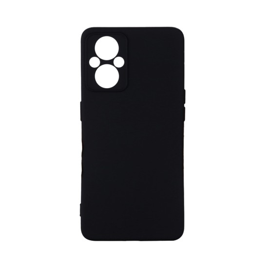 Silicone Case with Camera Shield for Oppo Reno8 Lite Black